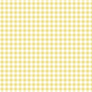 May include: A yellow and white gingham pattern background.