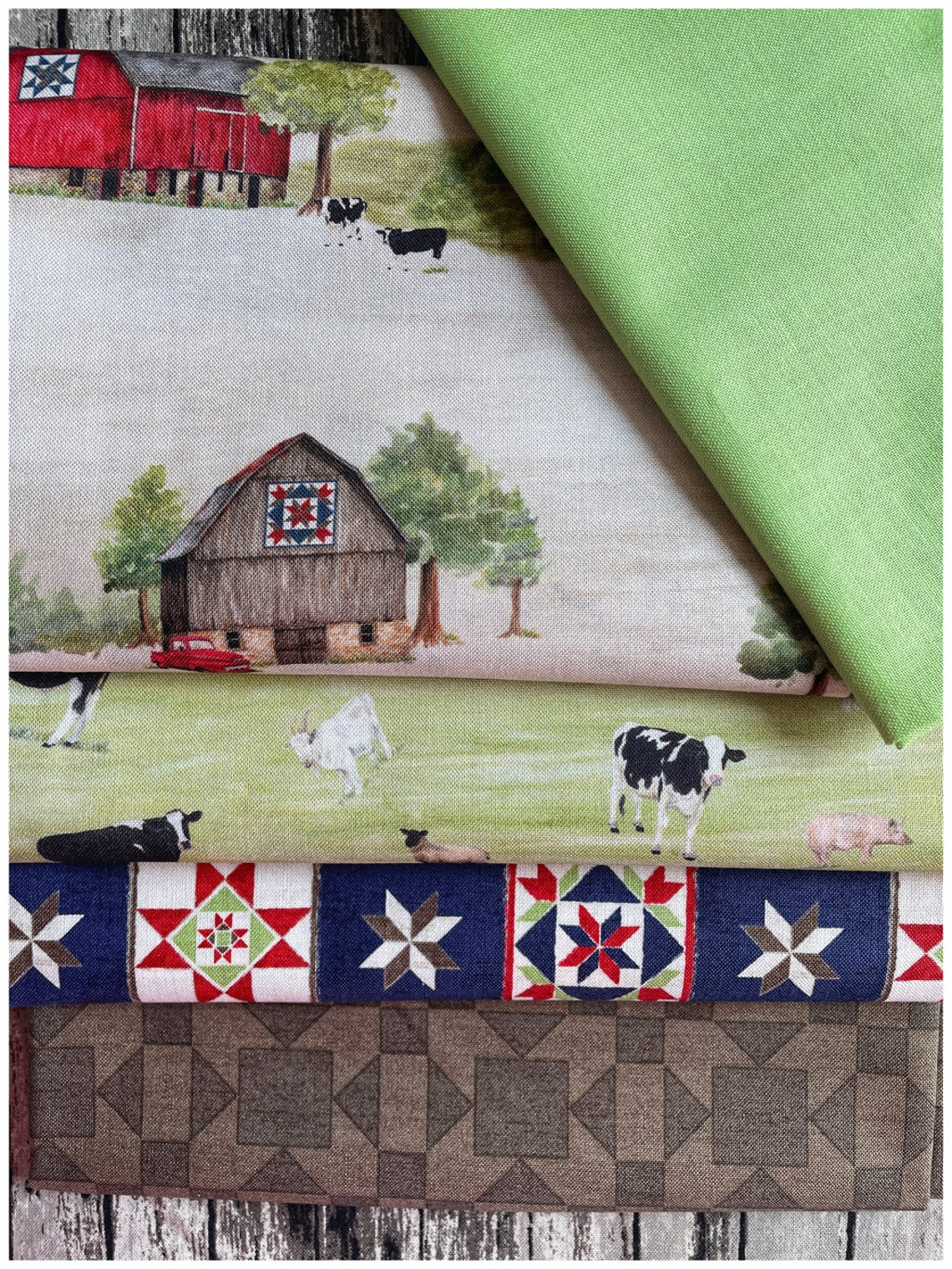 Barn Quilts by Tara R. & Riley Blake Fatquarter Fabric Bundle Etsy