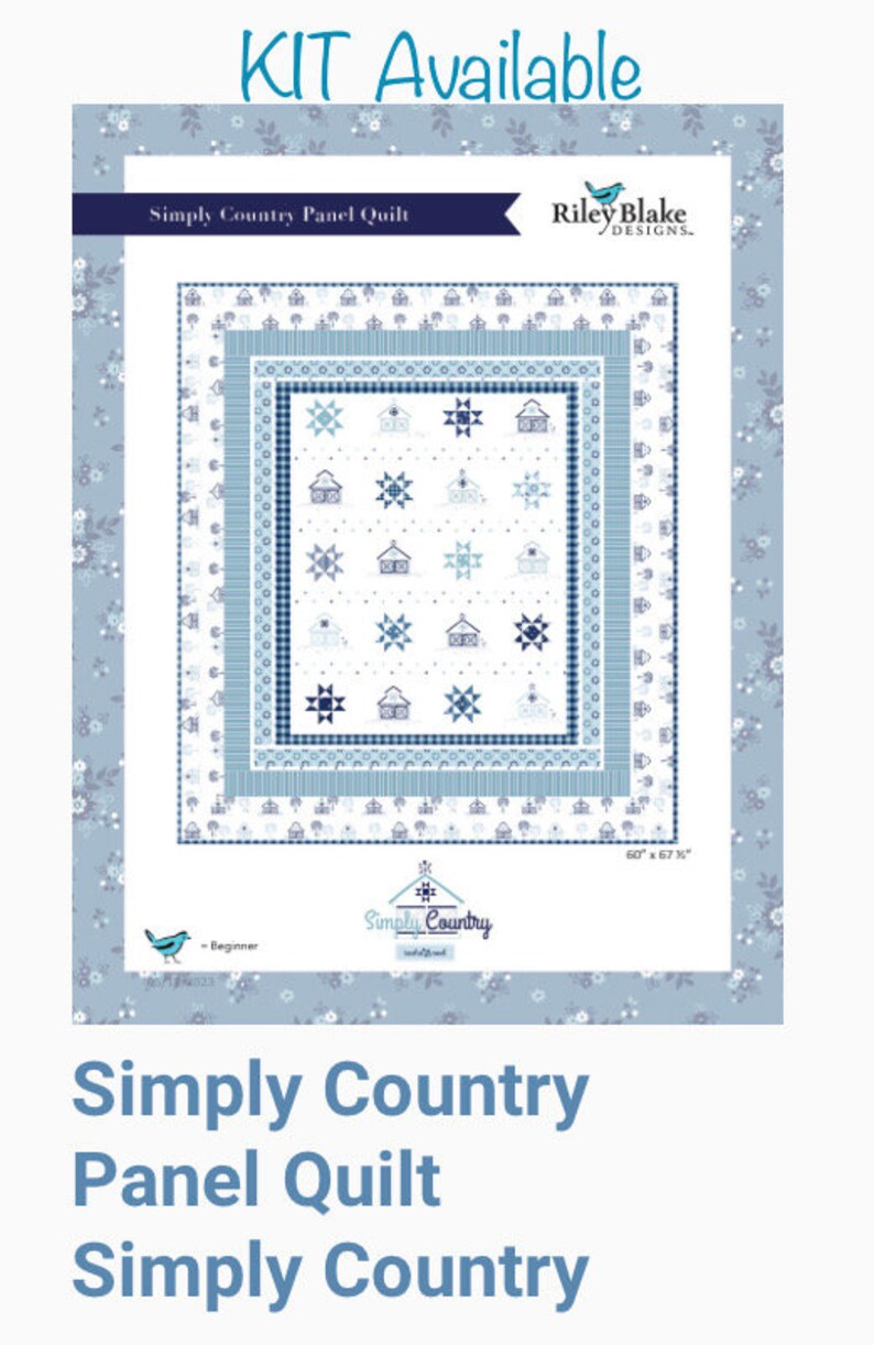 Cheater Panel Print Simply Country Fabric Available by the Panel 24