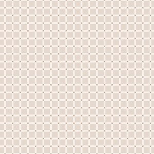 May include: A seamless pattern featuring a grid of light beige squares and off-white lines. Small, star-shaped accents are placed at the intersections of the grid lines, creating a subtle, repeating design.