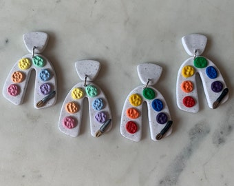 Art palette earrings