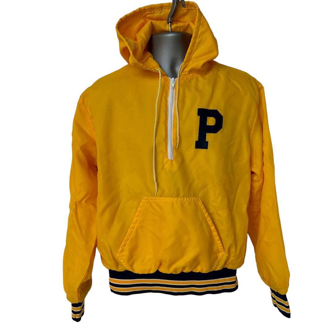 Vintage Gem Sportswear Varsity Jacket Yellow Blue Windbreaker Etsy