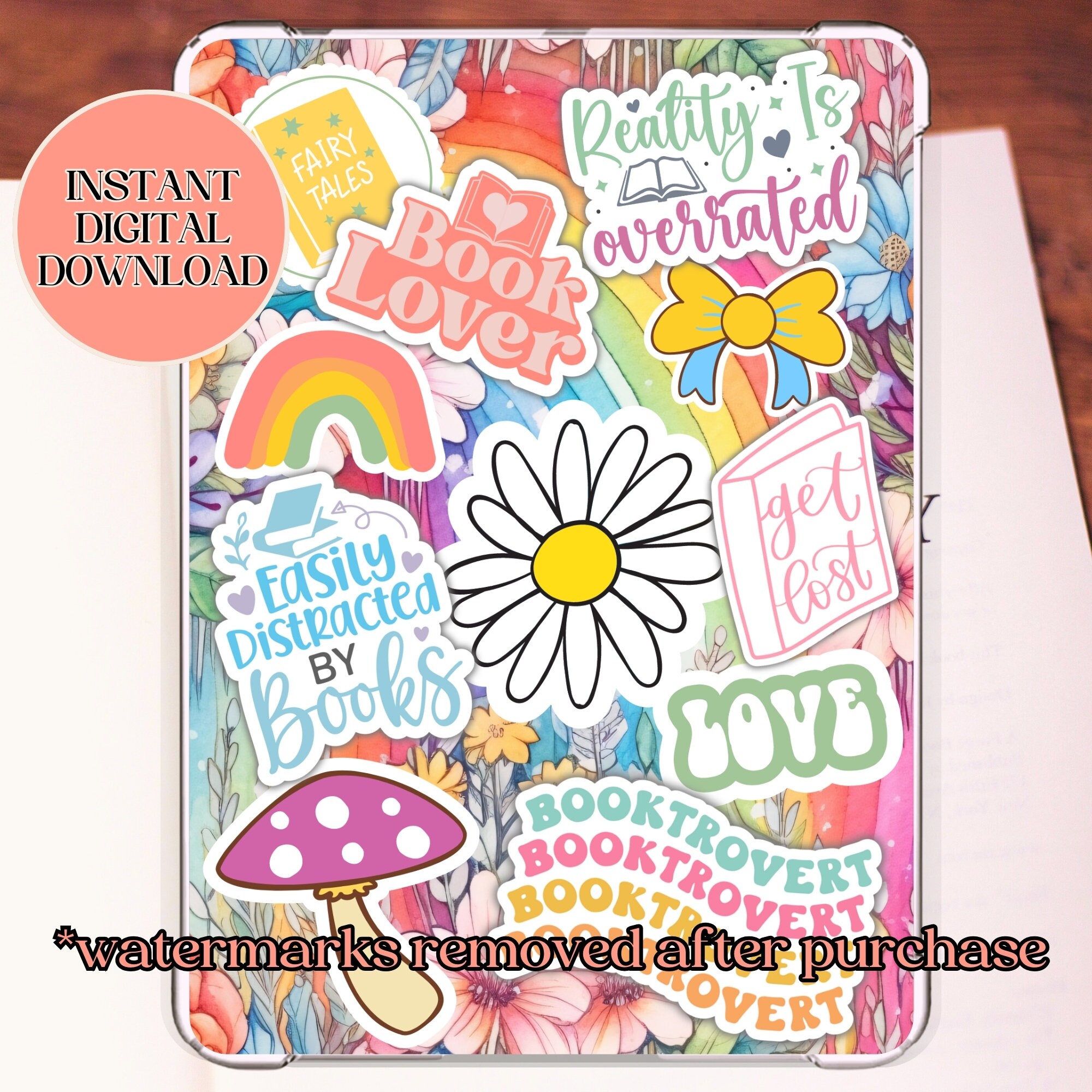 Kindle Case Paperwhite, Basic, Oasis Clear Case Insert Printable for ...