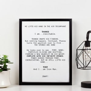 Marvel Printable Wall Art MCU Printable Wall Art Marvel Quotes Marvel ...