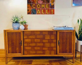 SOLD***Midcentury Modern Lane Puzzle Box Credenza/Media Console, local NYC pickup only