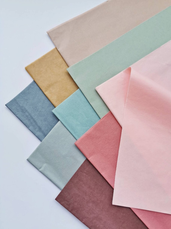 Combination Tissue Paper Sets of 3 in Pastel Shades 50x 70 Cm