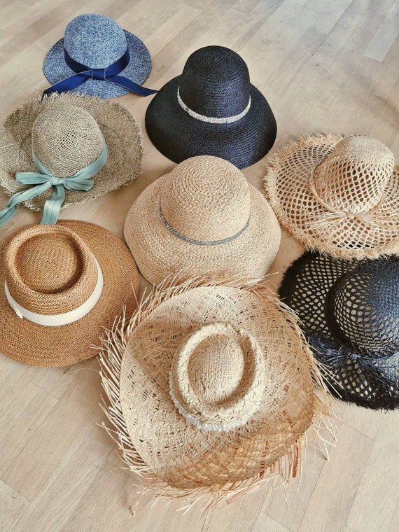 Sombrero de paja - Beige/Negro - NIÑOS