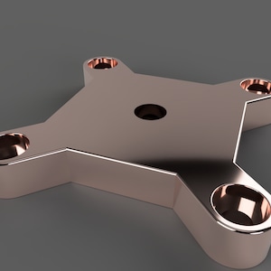 Onefinity Rail Mount Plate - 1/4&quot;-20 thread (digital file)
