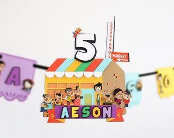 The Casagrandes Cake Topper/Banner, Loud House Cake topper