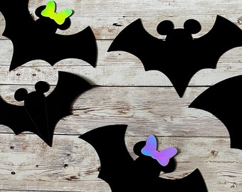 Halloween Bats, Set of 15 bats, Halloween Decorations, Minnie Bats, Mickey Bats, Mouse bats