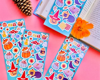 Lindas pegatinas para planificador, hoja de pegatinas, pegatinas de Acción de Gracias, hoja de pegatinas con temática de otoño, pegatinas de gato negro, pegatinas de bullet journal