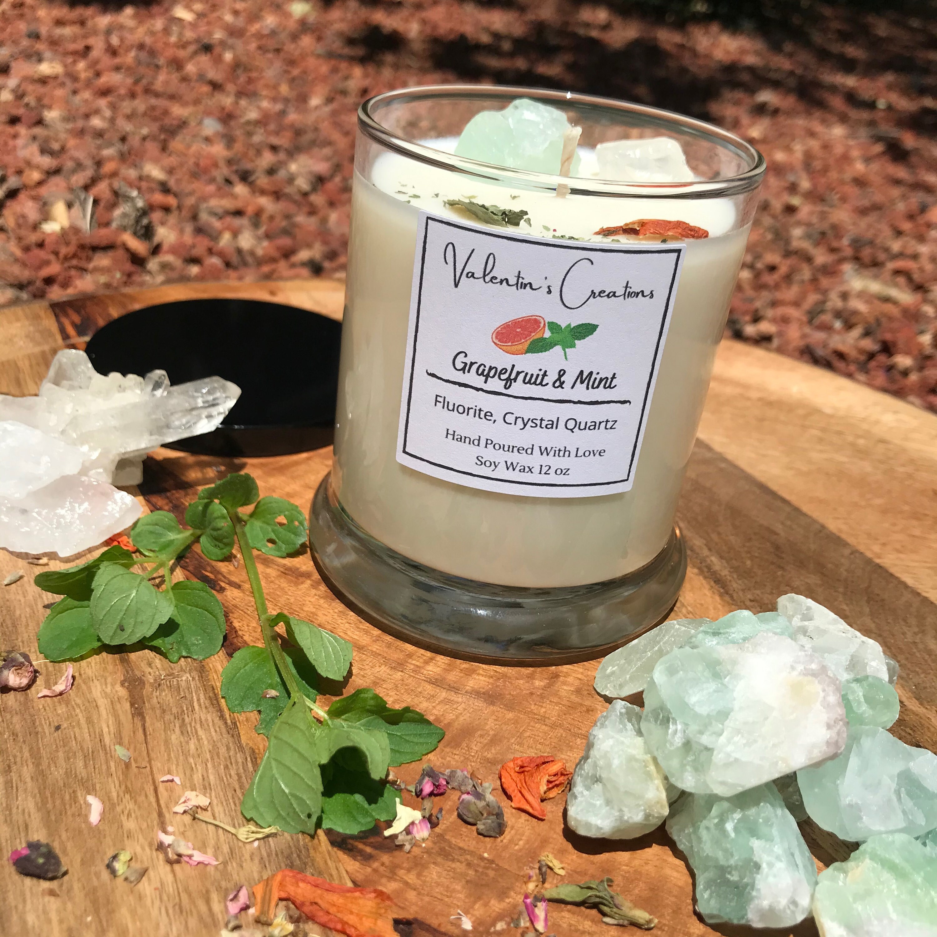 Grapefruit & Mint Candle Etsy