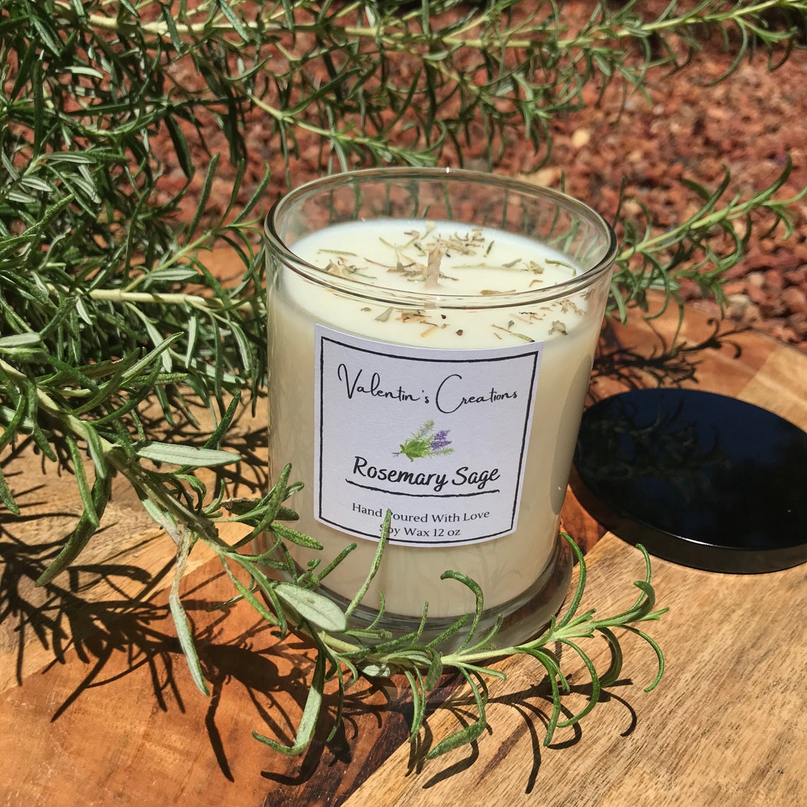 Rosemary Sage Candles Etsy