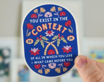 Kamala Harris Coconut Tree Context Sticker Political Meme Gift for Feminists
