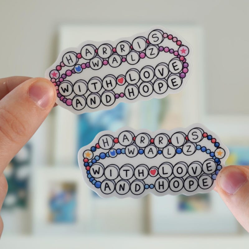 Harris Walz Friendship Bracelets Etsy
