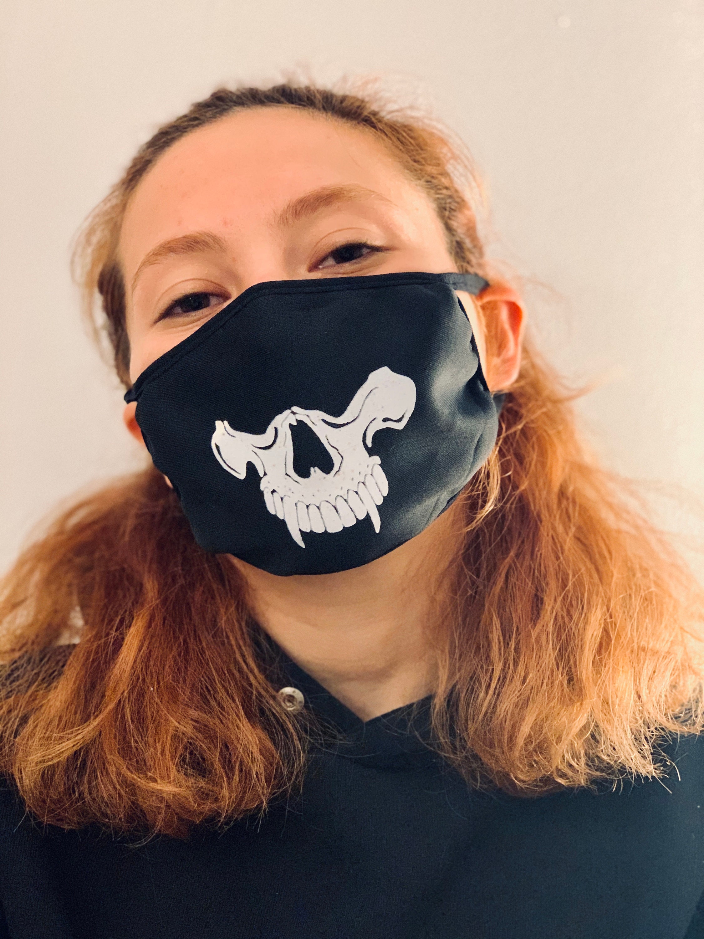 SKELETON Custom Design Face Mask Etsy