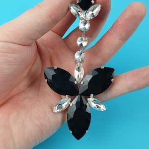 Handmade Crystal Stage Earrings, Drag Queen, Costume Jewellery Earrings, Made in the UK