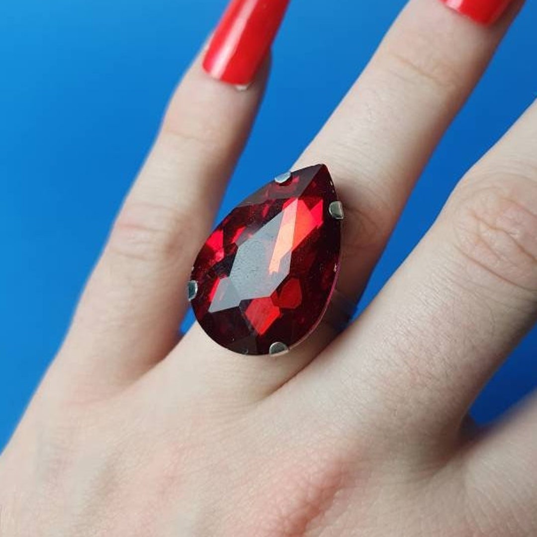 Large Drag Ring, Costume Jewellery Ring - Etsy UK