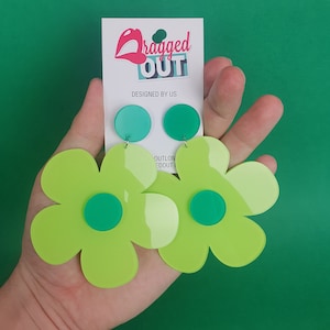 Flower Acrylic Earrings