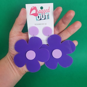 Flower Acrylic Earrings