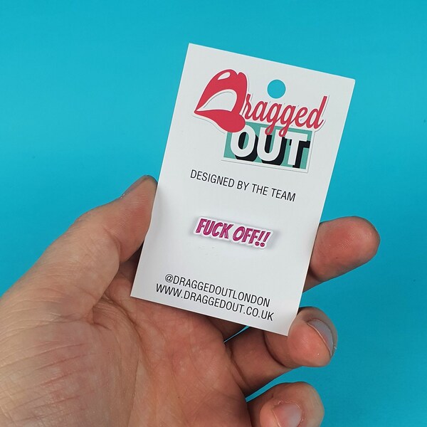 FUCK OFF Enamel Pin Badge, Enamel Broach, Enamel Pin