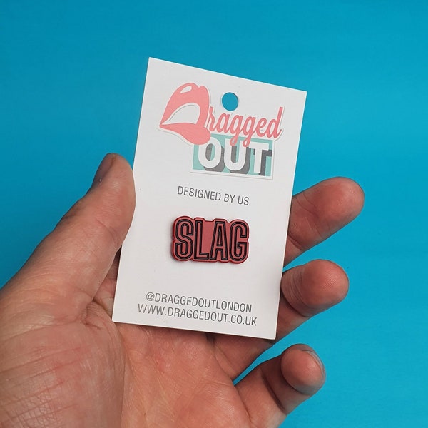 SLAG Enamel Pin Badge, Enamel Broach, Enamel Pin