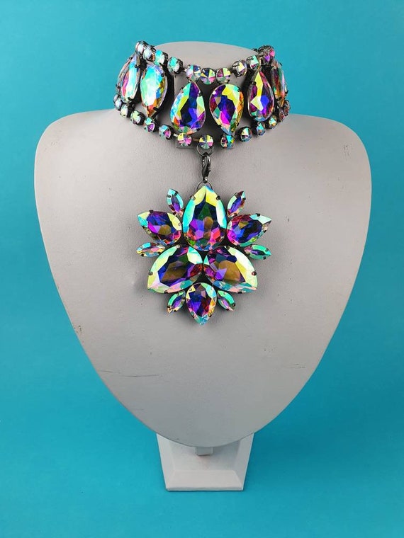 Handmade Premium Cut Crystal Choker Perfect for Weddings