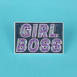 GIRL BOSS Enamel Pin Badge, Enamel Broach, Enamel Pin