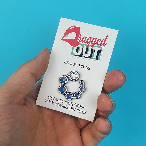 ANAL BEADS Enamel Pin Badge, Enamel Broach, Enamel Pin