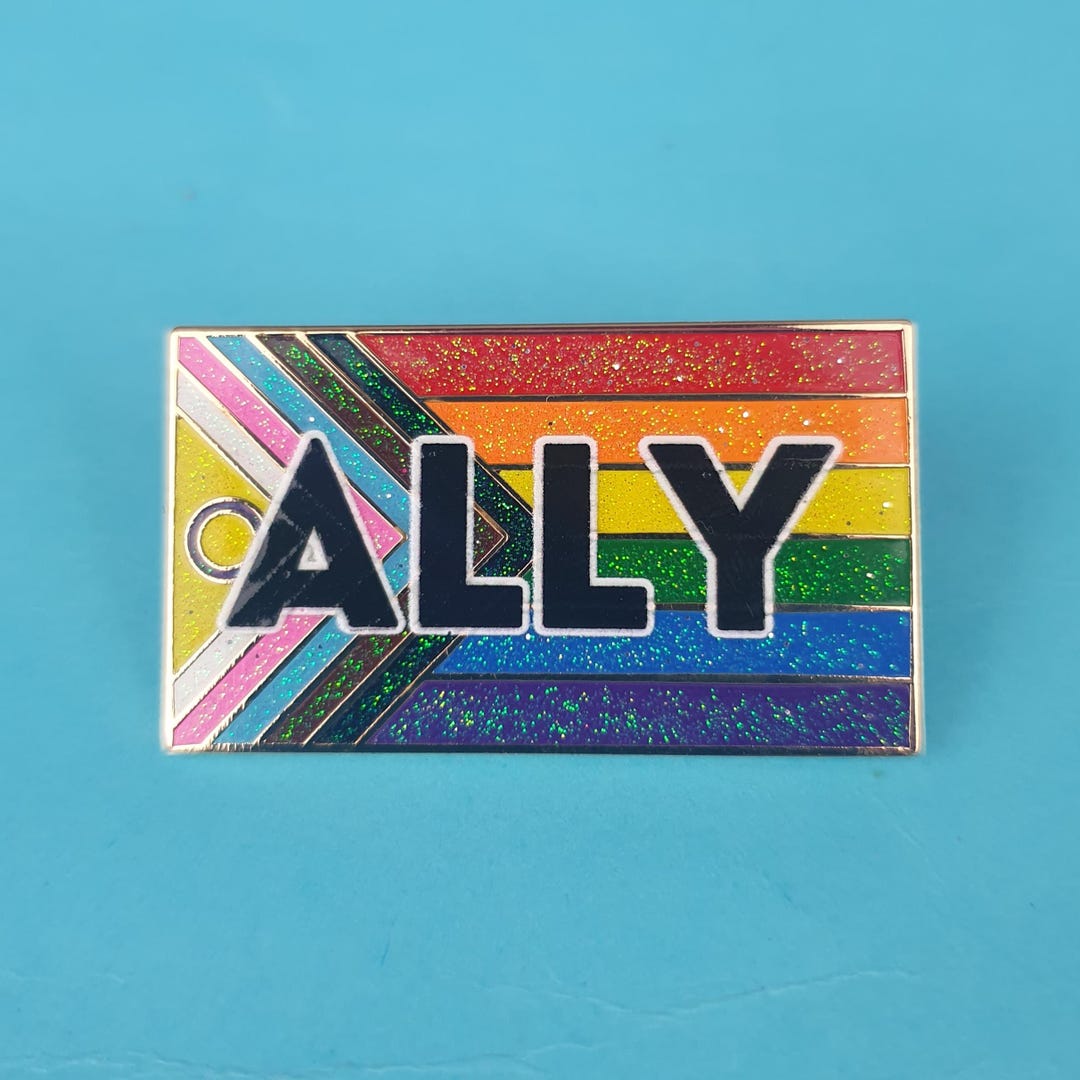 ALLY Enamel Pin Badge, Enamel Broach, Enamel Pin, PRIDE - Etsy