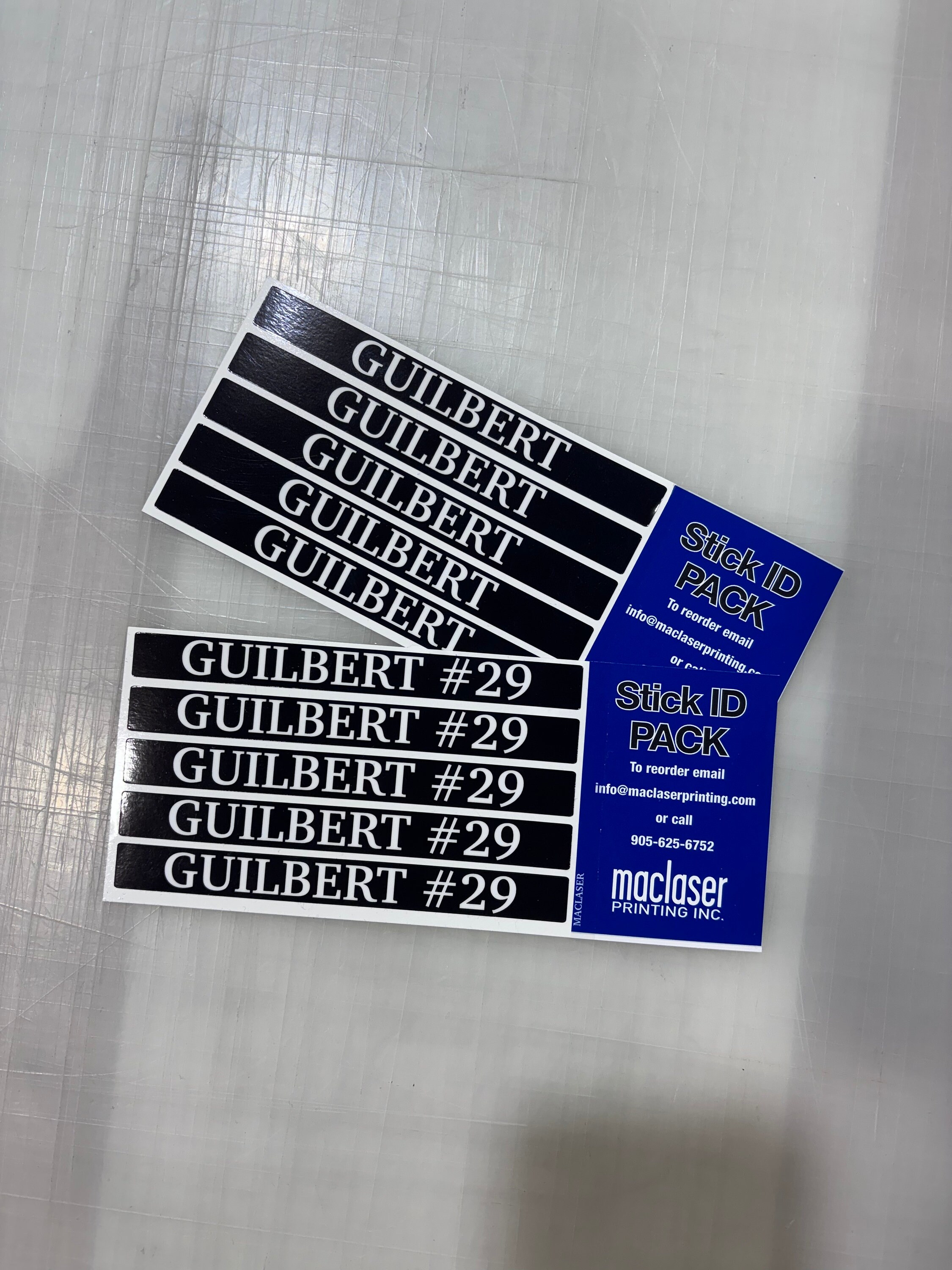 Hockey Stick ID Labels, Hockey Stick Labels, Custom Labels, Hockey