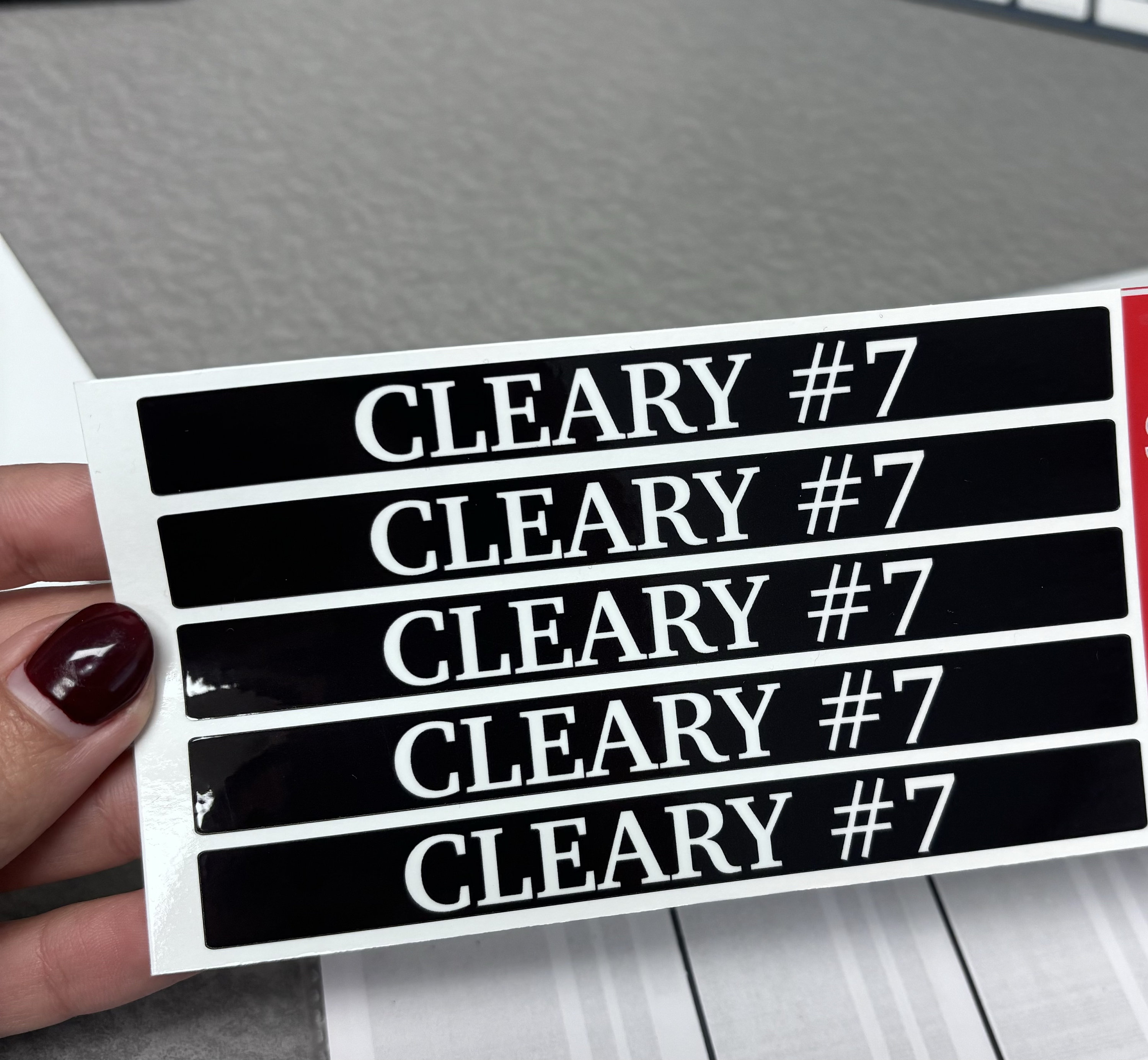 Hockey Stick ID Labels, Hockey Stick Labels, Custom Labels, Hockey