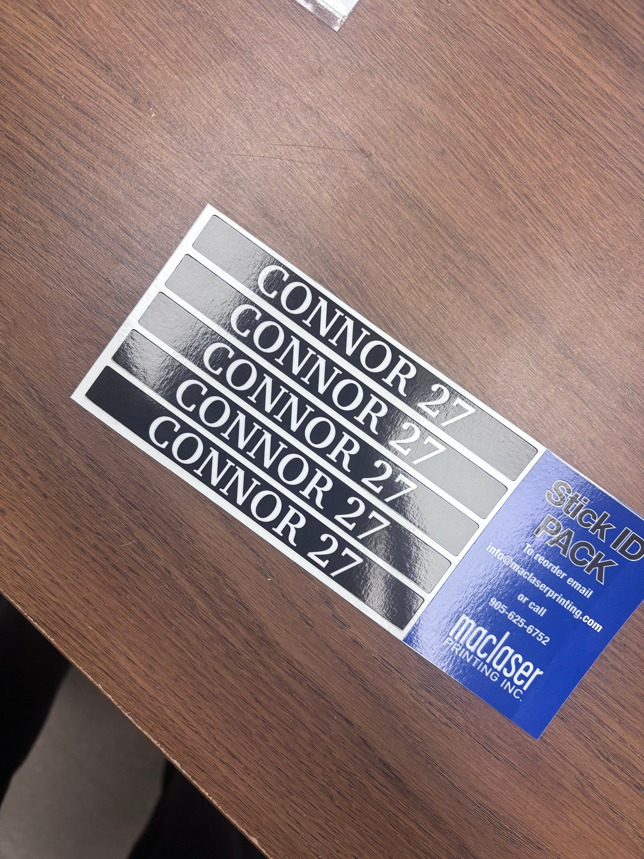 Hockey Stick ID Labels, Hockey Stick Labels, Custom Labels, Hockey