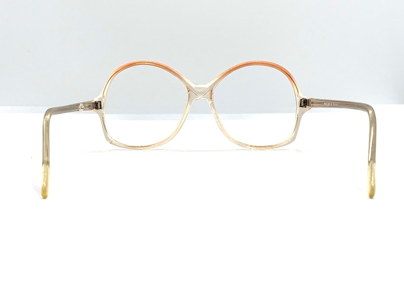 Hippie Glasses Frames New Old Stock 70s Oversize Clear /& Pink Round Eyeglass Frames Large Clear Womans Eyeglasses Glasses Frames