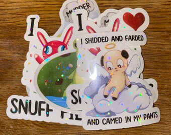 Weird Little Animals Holographic Stickers