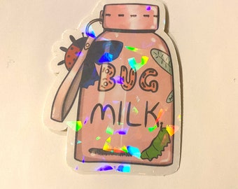 Bug Milk Holographic Sticker