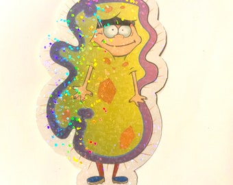 Halloween Bubonic Plague Double D Holographic Sticker