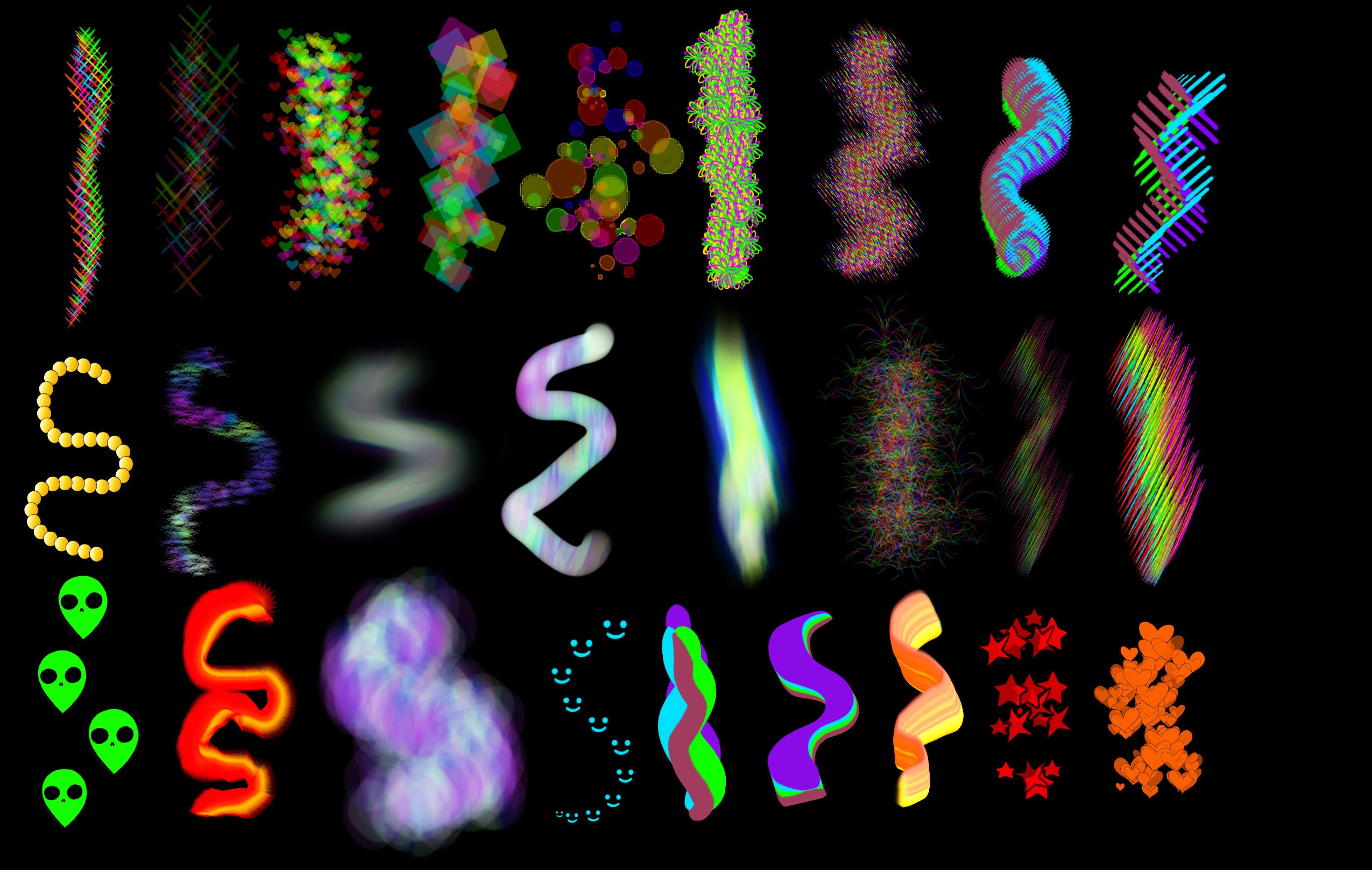 Colorful Brushes for Clip Studio Paint - Etsy