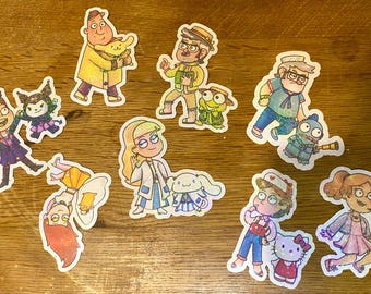 Gravity Falls X Sanrio Holographic Stickers