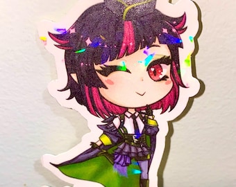 Lilia Vanrouge Silly Little Guy Holographic Sticker