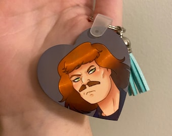 William Murderface Heart Keychain