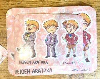 Reigen Arataka Mini Holographic Sticker Sheet