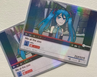 Miku At The Zoo Holographic Sticker
