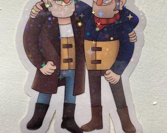 Stan and Ford Holographic Sticker