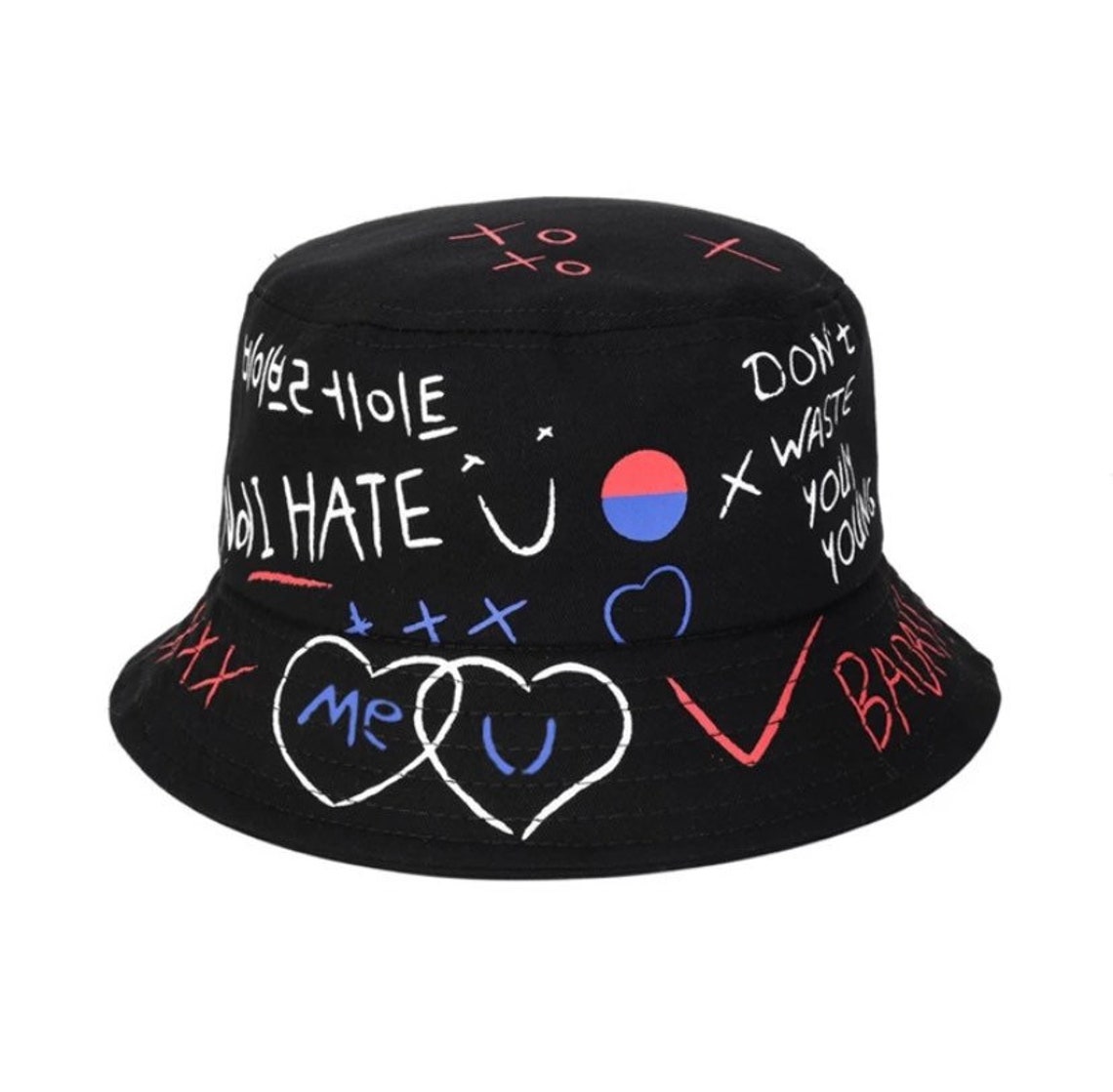 BTS inspired Bucket hat cute outdoor graphic bucket hats . Etsy