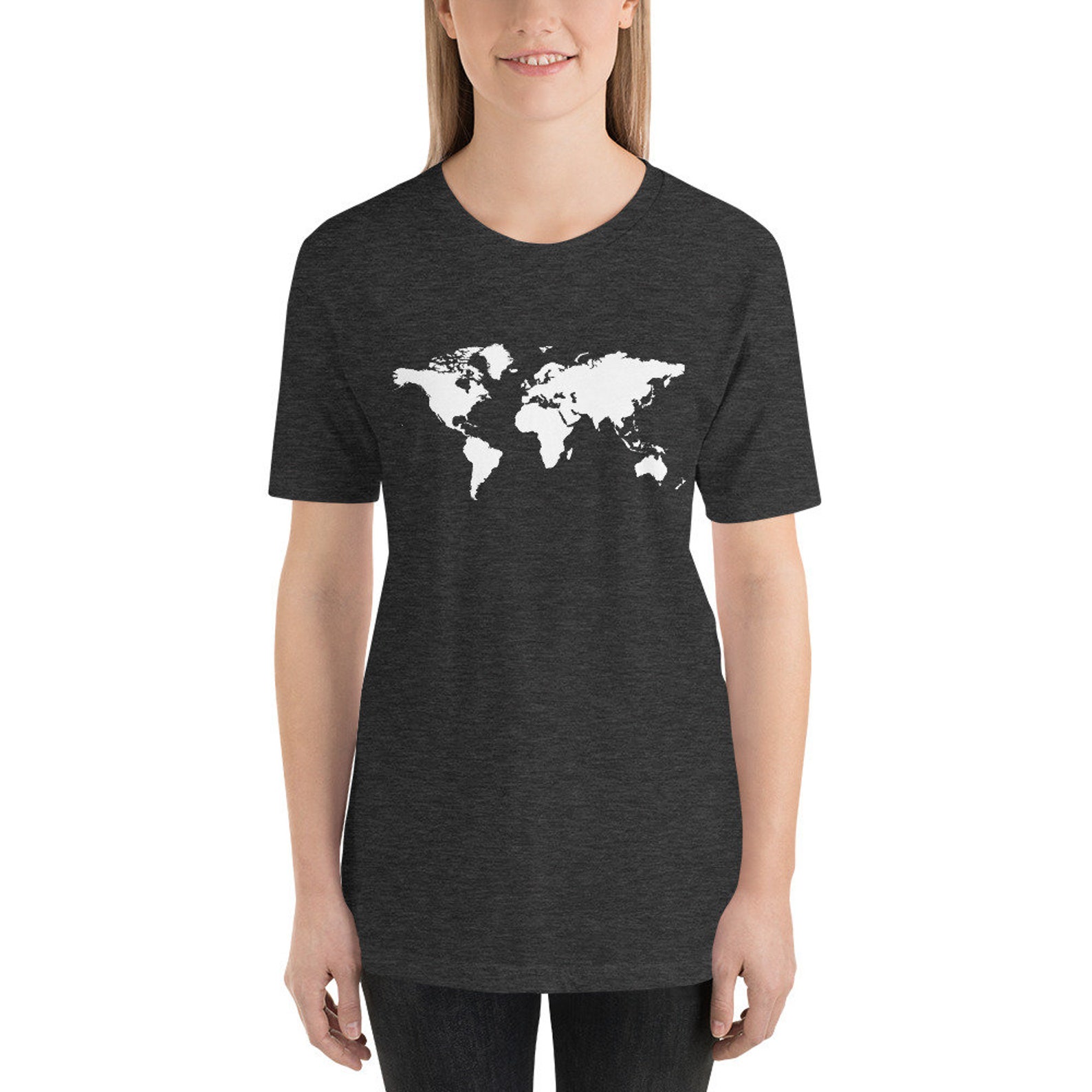World Map Tshirt Travel Shirt Adventure Tee Map Tshirt - Etsy