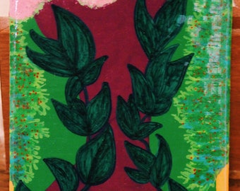 Art acrylique peint à la main d’arbre enchanté