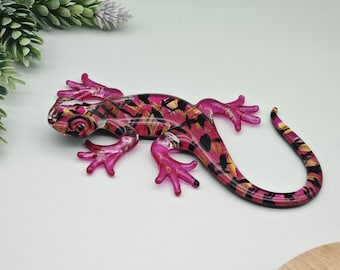 手吹きガラスのヤモリ：コレクター向け爬虫類置物 - Etsy 日本