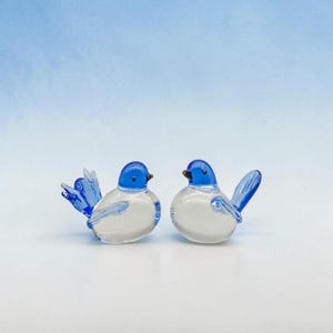 ガラスの鳥の置物 - Etsy 日本