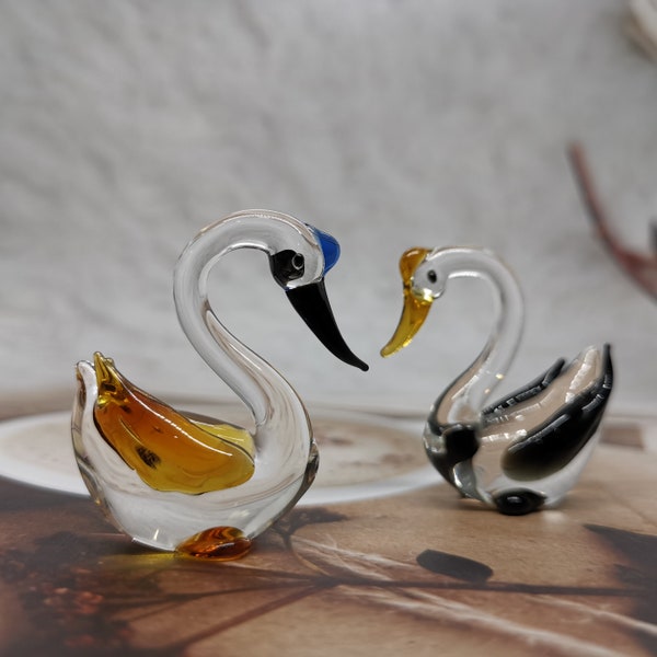 Swan Figurine Etsy